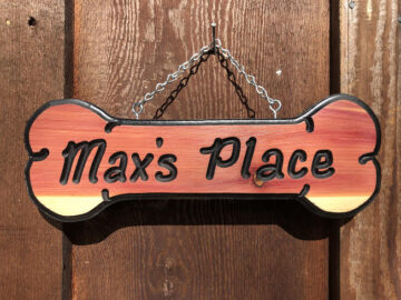 Custom Dog House Sign - Dog Name Sign