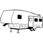 Carved 5th Wheel Camper Clipart