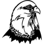 Carved Eagle Head Clipart