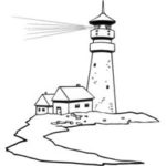 Custom Engraved Lighthouse Scene