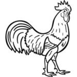 Carved Rooster Clipart